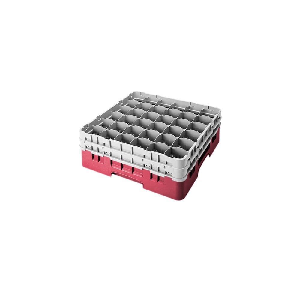 Camrack Glass Rack, W/2 Extenders, Full Size, Low Profile, 36 Compartments, 2-7/8'' Max. Dia., (4 Pieces/Unit)