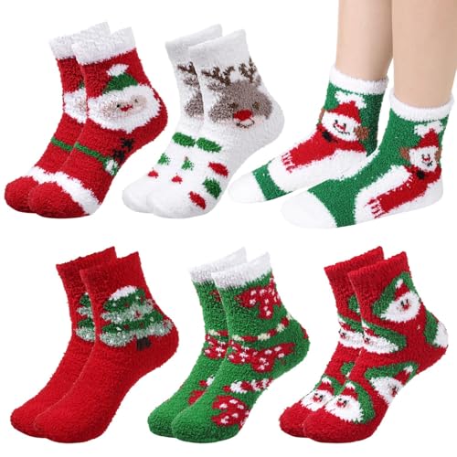 Chaussettes de Noël femme en polaire corail premium, douceur et confort absolu