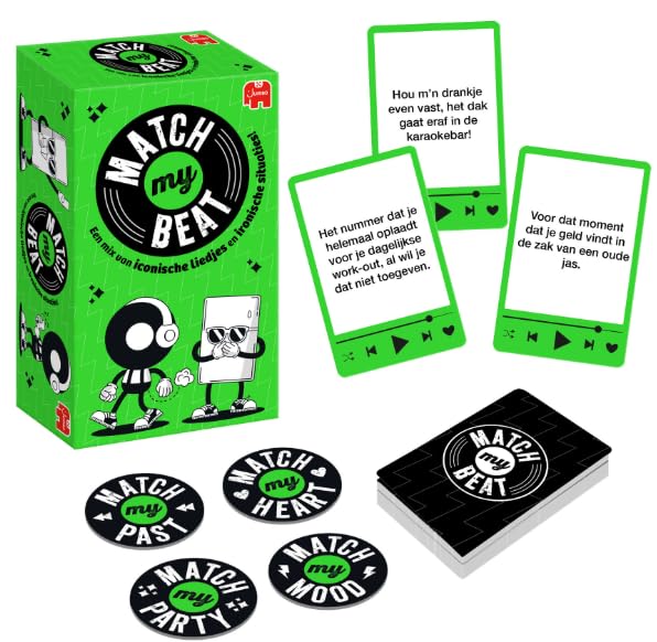 Jeu de cartes Match My Beat avec 200 chansons pour soirées et familles