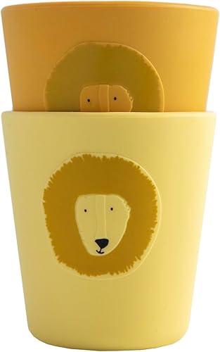 Trixie Juego de 2 vasos de silicona Mr. Lion