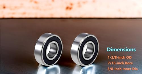 Miniatura 3 de 99502H-2RS 1623-2RS Rodamientos de husillo de cortacésped, para MTD 736-0617, 741-0155, 941-0155, Cushman 812899, Troy-Bilt 1185169,230-003 Mini