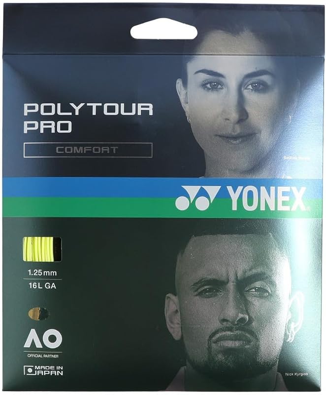 ヨネックス(YONEX) 硬式テニス ストリングス ポリツアープロ 125 (1.25mm) PTGP125 フラッシュイエロー