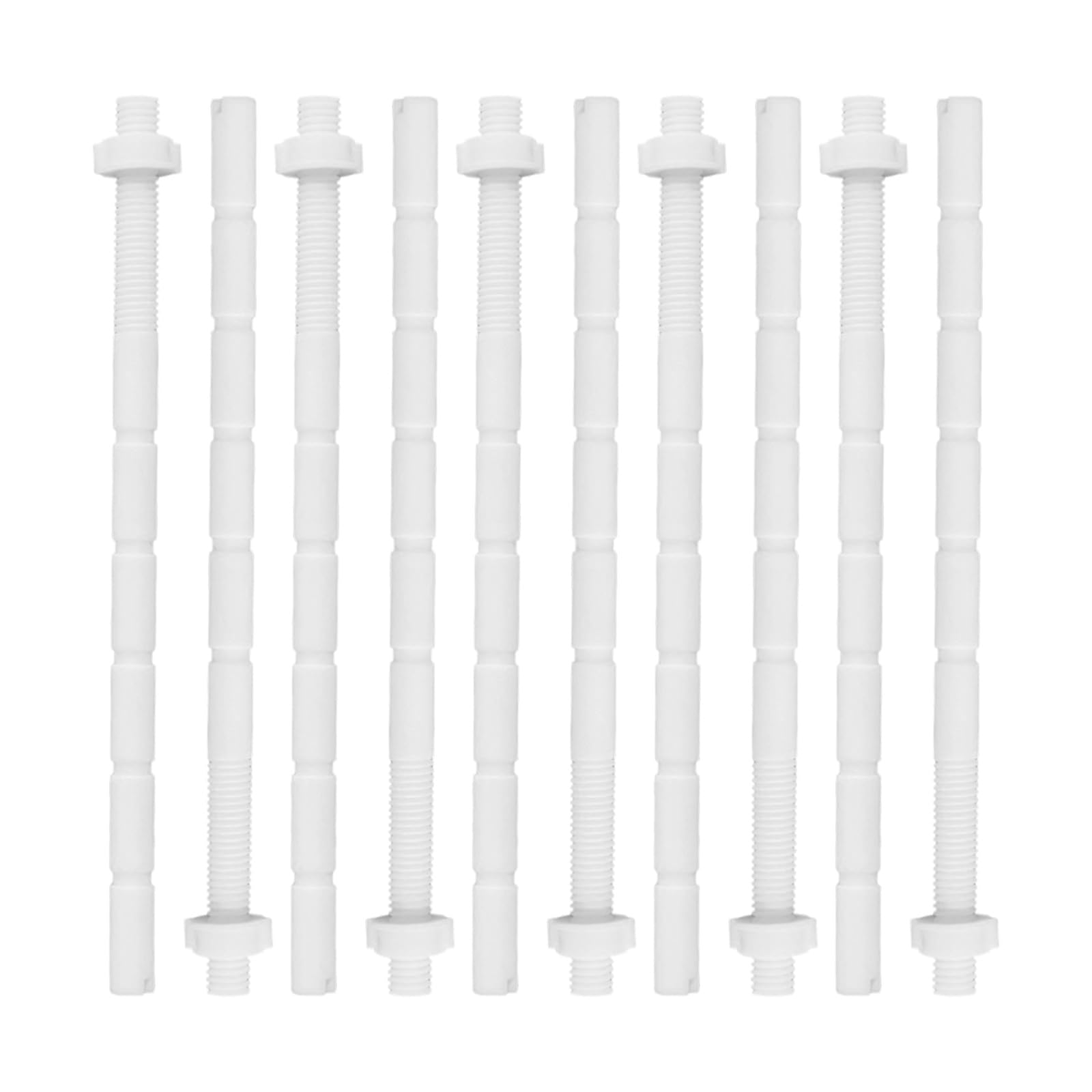 10 Pcs Toilet Push Button Flush Replacement, Convenient Dual Portable Practical Plastic Toilet Flush Buttons Replacement, Screw Set For Water Tank Parts Replace (0.8x15cm)