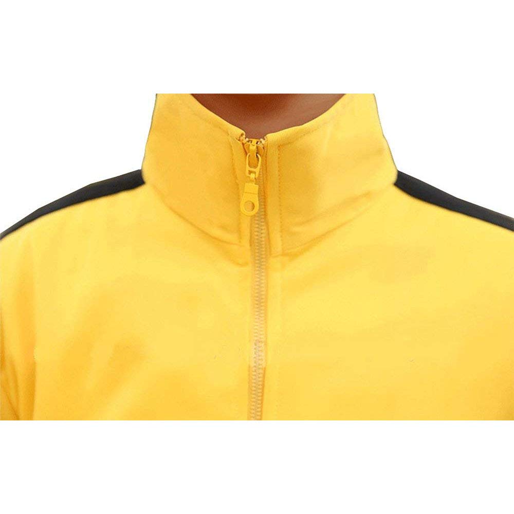Unisex Training Anzug Sportkleidung - Chinesische Kampfkunst Gelb Uniform Kung Fu Tai Chi Wushu Jeet Kune Do Jogging Laufen Fitness Trainingsanzug für Männer Frauen Kinder - Nylon