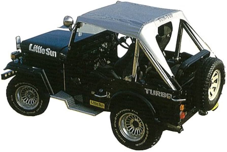 Ｊ５０系　サントップ Amazon | サン自動車工業 三菱ジープJ50用 サントップ/シルバー/3