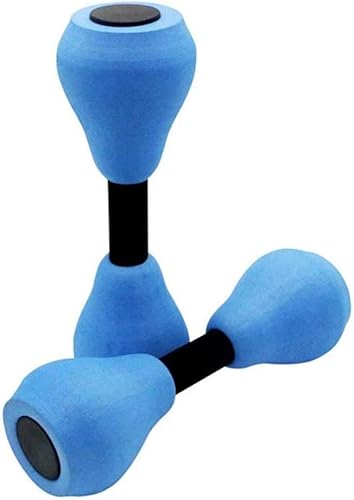 JUOPZKENN Mancuernas de ejercicio acuático, 1 par de mancuernas de espuma para ejercicio aeróbico acuático, resistencia a la piscina, entrenamiento