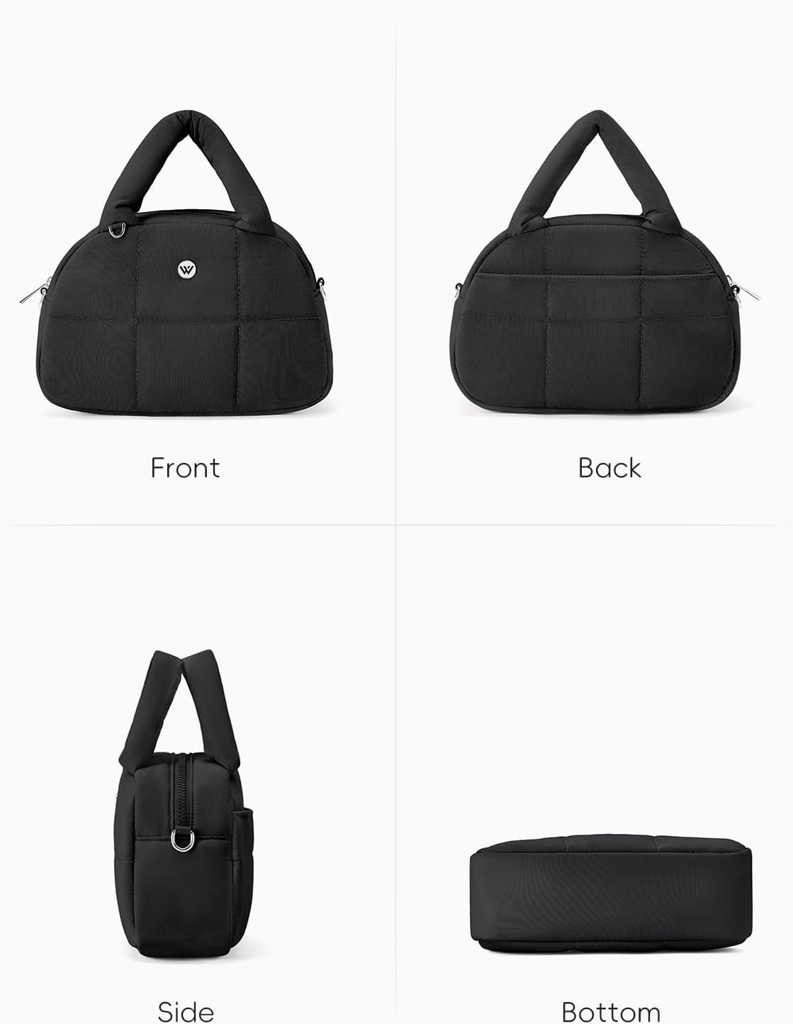 WESTBRONCO Small Puffer Crossbody Bags for Women Puffy Nylon Shoulder Bag Womens Quilted Handbags with Chain Strap for Daily - Image 5