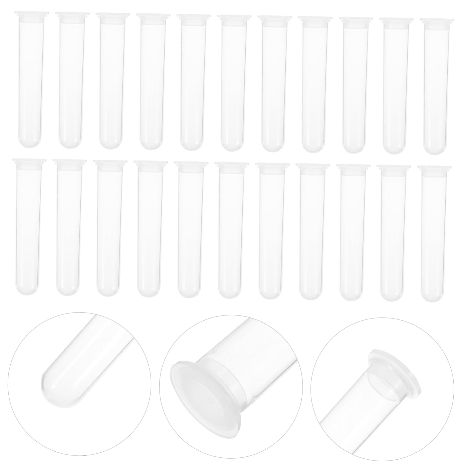 100piezas Tubos De Centrífuga De Laboratorio Tapa Tubos De Pequeños De Plástico Para Muestras
