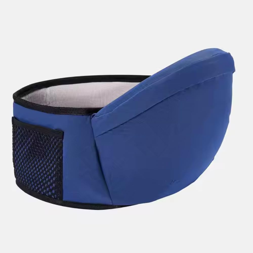 Babyhood Carriers with Hip Seat to Sling Carry Bag with Great Lumbar with Double Lock Safety, 6-in-1 Baby Carrier, Infant Toddler Hip Carrier (Navy)