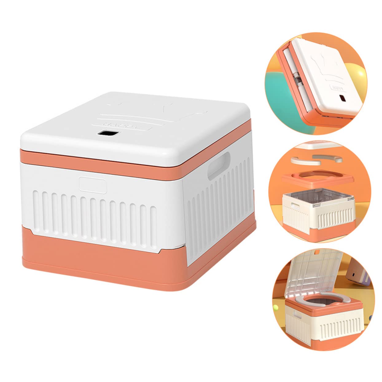 Alipis Asiento De Inodoro Infantil Plegable Portátil Para Niño Niña Entrenamiento De Baño Práctico y Fácil De Usar Para Viajes y Camping Diseño Atractivo y Material Duradero