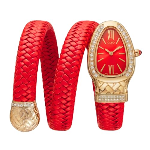Image of Serpentine Snake Watch, Leather