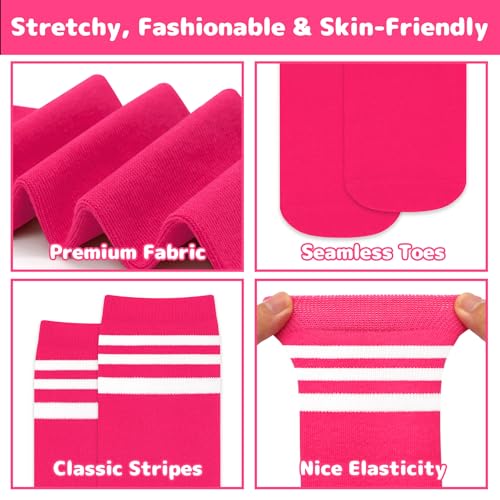 Image of Olreco 4 Pack Kids Soccer Socks Toddler Baseball Socks Youth Boys Football Sock Boys Girls Softball Sock Athletic Accessories