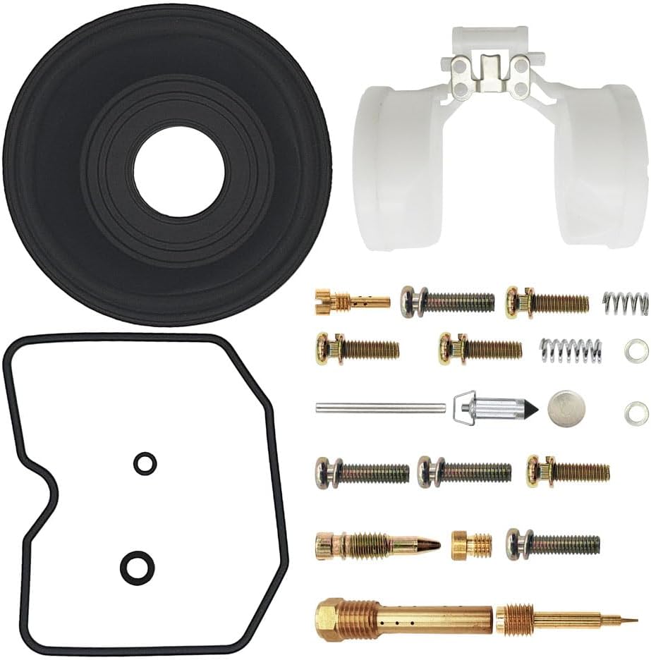 4-Pack Carburetor Rebuild Kit Carb Repair Kits with Diaphragm Float Replacement for Kawasaki Ninja 600R ZX600A 85-87 ZX600C 88-97