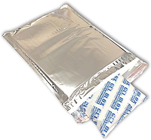 Insulated Mailer Metalized Envelopes for Cold Shipping, 9" x 12" - 5/Case