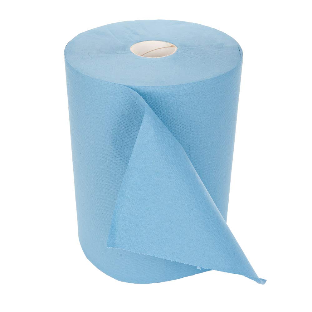 FM Panno per la Pulizia, Rotolo di Carta per la Pulizia, Rotolo da 38 x 35 cm, 1000 Fogli, 2 veli, 2 Rotoli