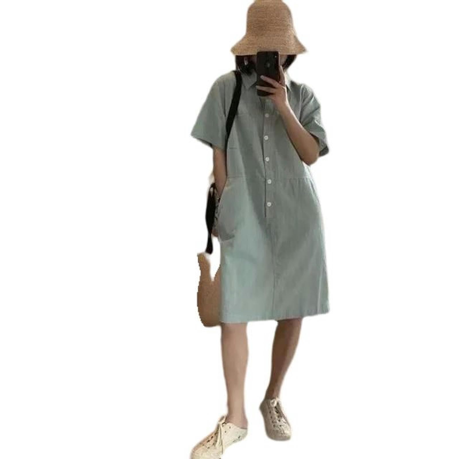 Robe décontractée à manches courtes idéale pour les terrasses d'été