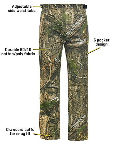 Scent Blocker Shield Series Fused Cotton Pants, Hunting Pants for Men (Mossy Oak Country DNA, X-Large)