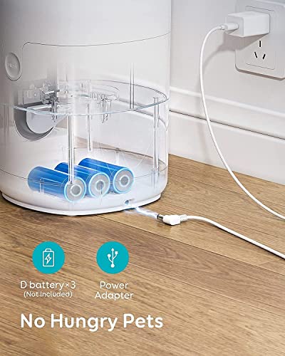 Dispensador Automático de Agua 4L para Gatos con Fuente y Comedero Acero Inoxidable miniatura 7