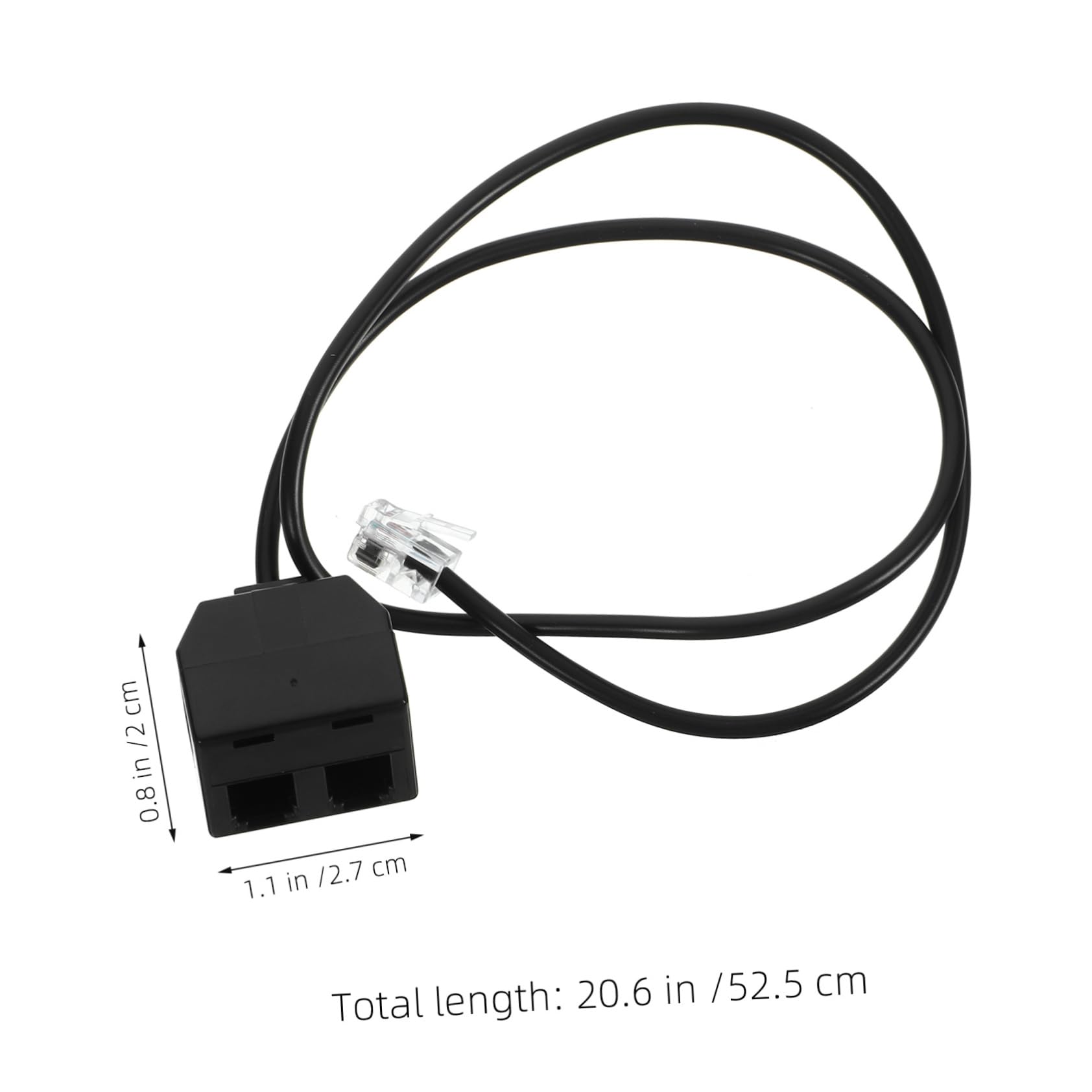 SEWACC Pc Detachable Telephone Line Adapter for Conference Calls Design Compatible Various Telephones for Training Sessions and Office Use