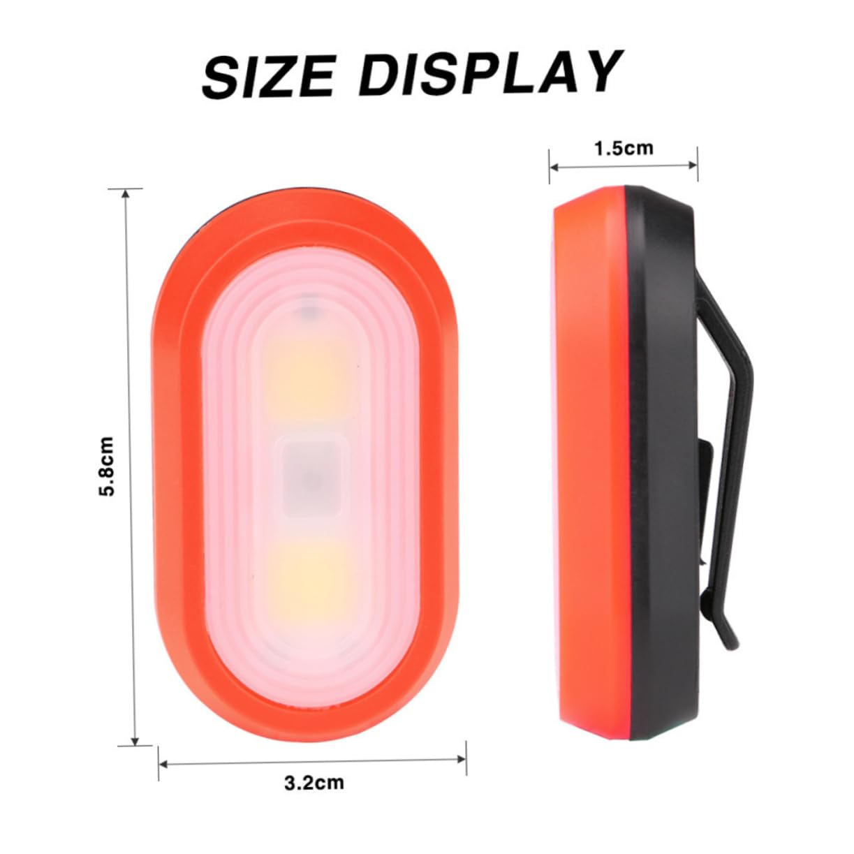 Mikikit 4Pcs LED Safety Lights for Runners Dogs and Bikes Clip Strobe Reflective Gear for Night Walking Lightweight Water Resistant Random Colors Batteries Not Included