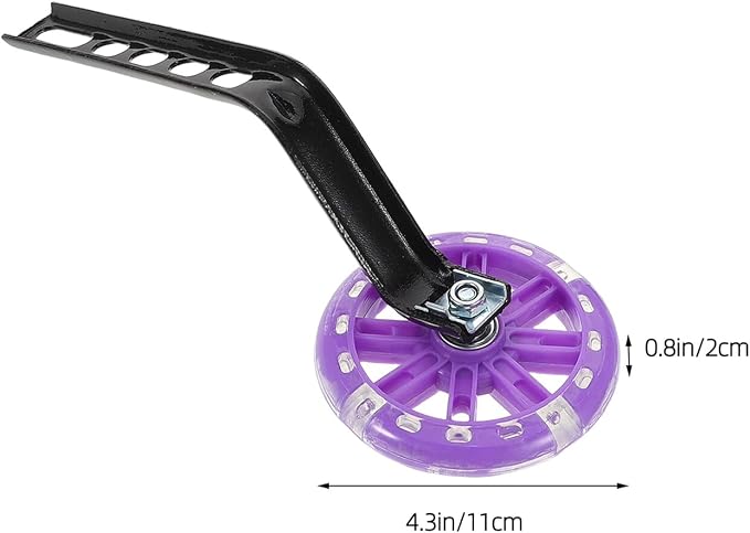 Ruedas de entrenamiento para bicicleta ABOOFAN púrpura miniatura 2