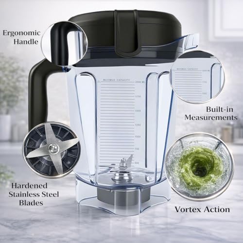 Recipiente para licuadora 64oz perfil bajo miniatura 5