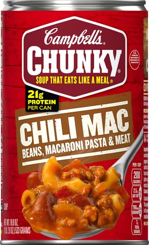 Image of Campbell's Chunky Soup, Chili Mac Soup, 18.8 Ounce Can (Pack of 2)