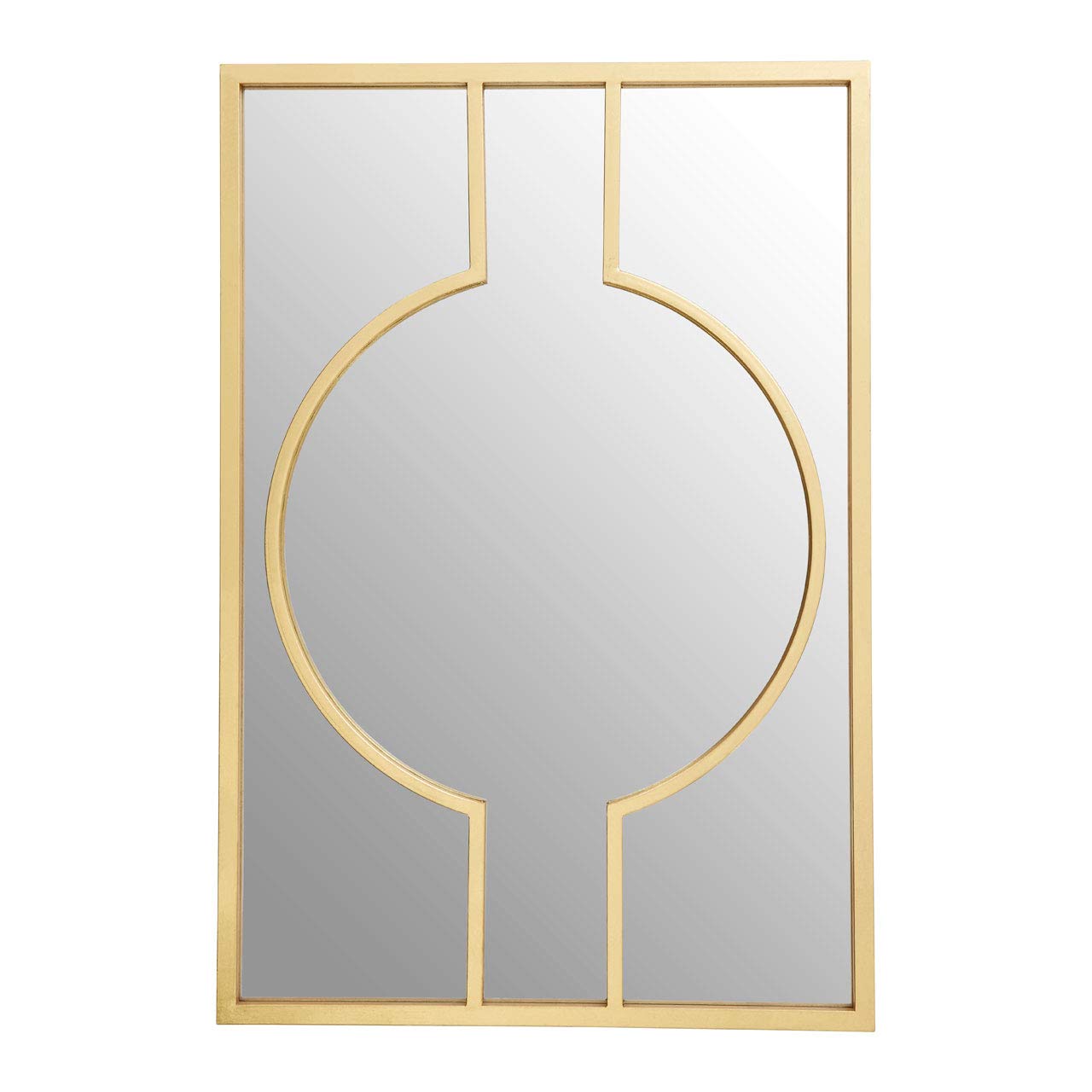 Interiors By Premier Farran Deco Wall Mirror Gold