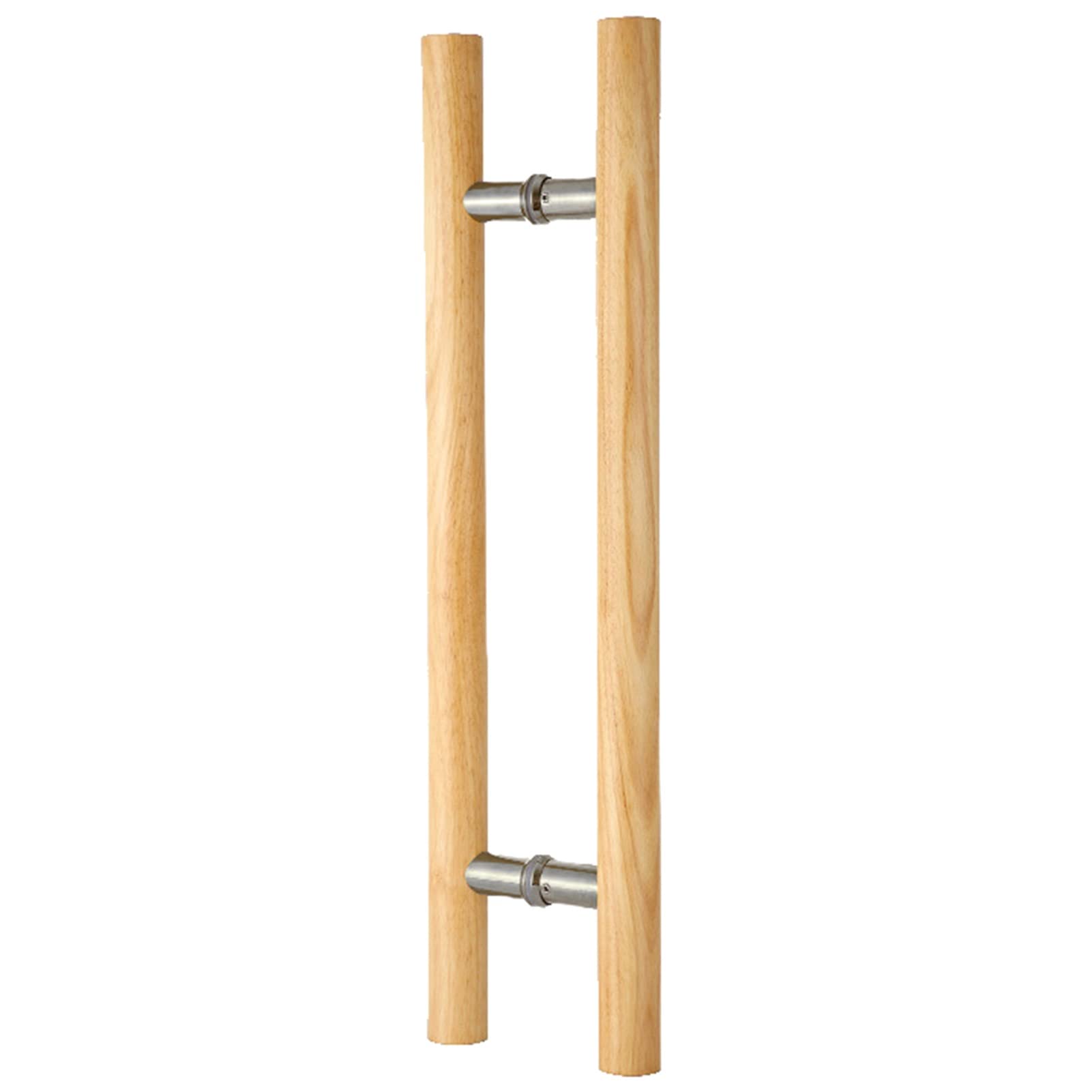 DFGHNBVC Wooden Push Pull Door Handle Set For Shower Kitchen Store Bank Hotel Round Barn Style Pulls Paired Sliding Door Handles Grab Bar Design,Style 1-120Cm/47 1/4
