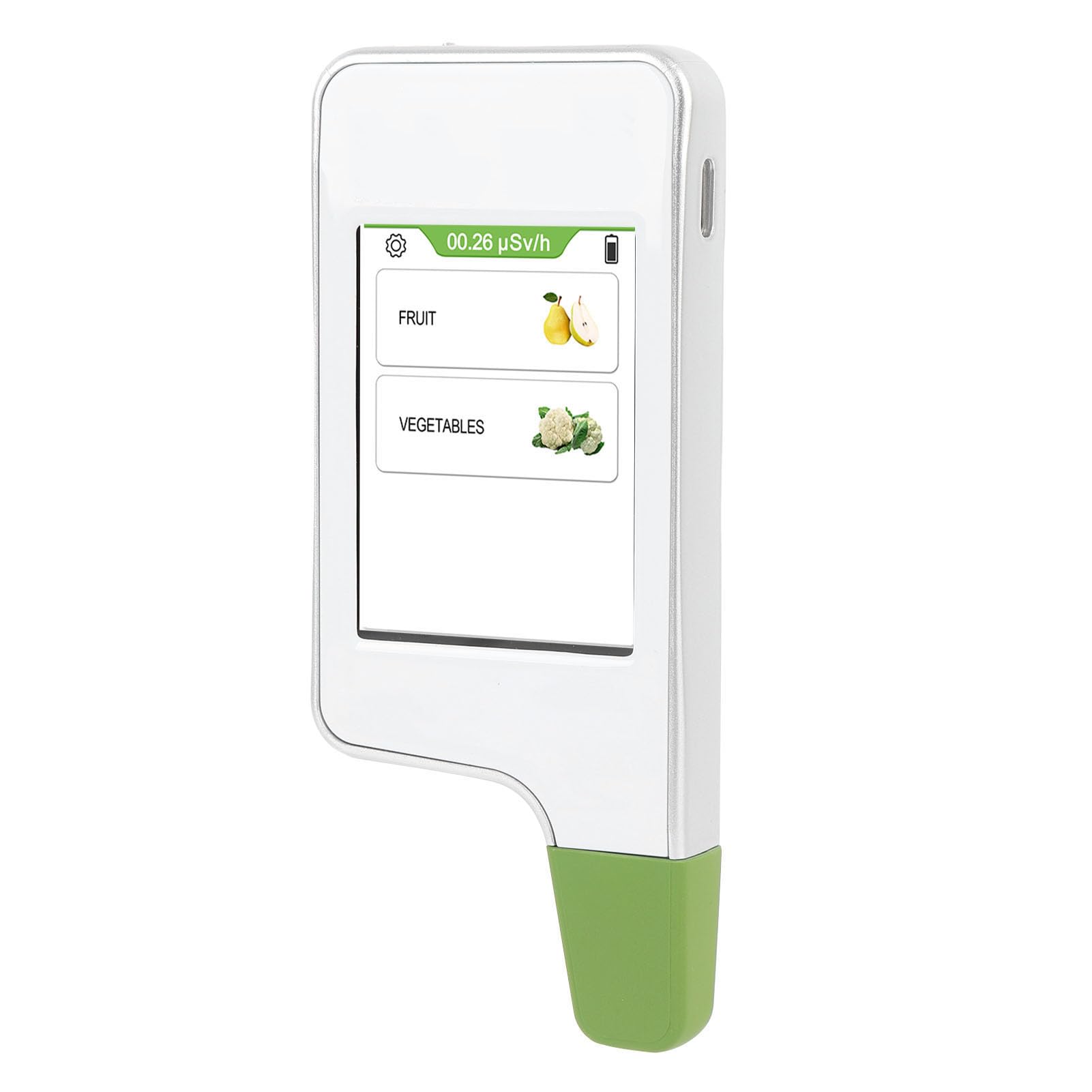 Generic Probador de Nitrato de Mano, Resultado Rápido, Detector de Nitrato de Alimentos para Frutas y Verduras, 0-9999 Mg/kg, Blanco