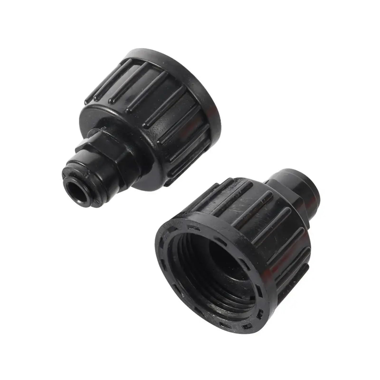 BNGDFDGH Garden Irrigation Black 3/4" Female Thread to 1/4" Interface Quick Connector Pipe Slip Lock Connection Couplings