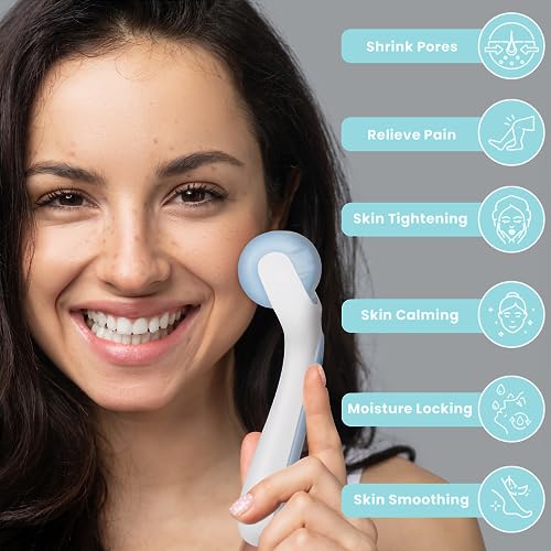 HAKIMI Skincare Ice Roller for Face - Facial Massage Roller with Portable Freezer Case for Extended Cooling, Pain Relief, Minimized Pores, and a Radiant Skin Set for All Womens Gifts for Christmas - Image 3