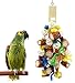 Wonninek Bird Block Knots Tearing Toy Natural Corn COB Parrot Chewing Toy suggéré pour Les aras cacatoès, perruches, Conures, perroquets Gris africains