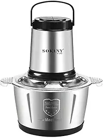 Moedor de Carne Elétrico 3L com 4 Lâminas Inox -SK101 (220v)