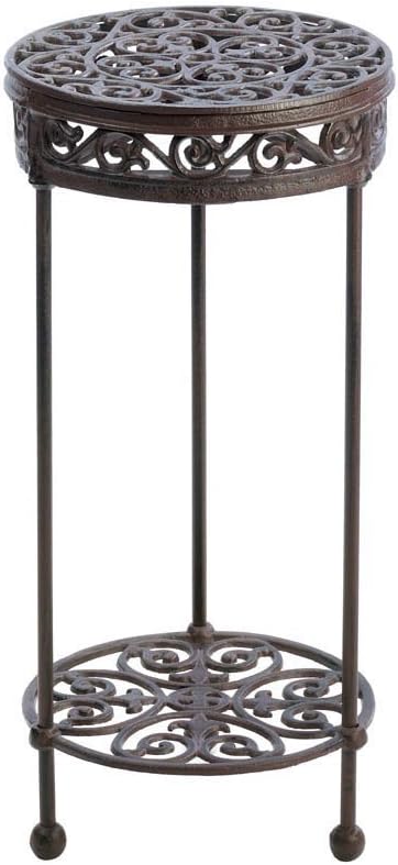 VERDUGO GIFT 10015518 57071130 Flourishing Round Plant Stand, Brown