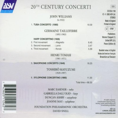 Concertos du Xxème Siècle