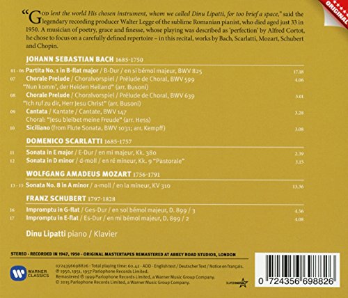Great Recordings Of The Century - Bach / Mozart / Scarlatti / Schubert (Klaviermusik) - Image 3