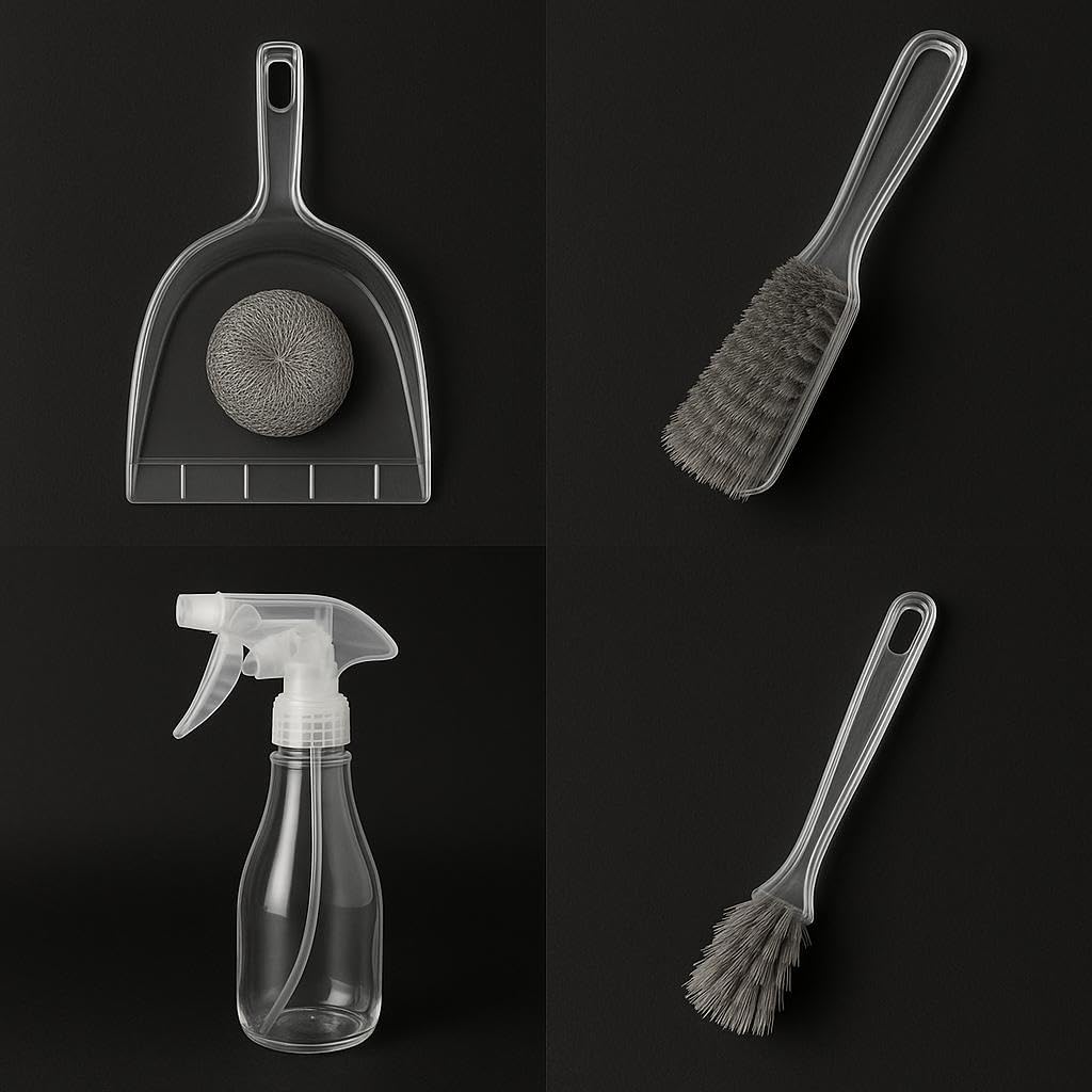 RUSEELA Ultimate Home Cleaning Set with Microfiber Cloths, Scrub Brushes, Multi-Purpose Mop, and Eco-Friendly Cleaning Tools for Effortless Dusting, Scrubbing, and Surface Maintenance-picture-13
