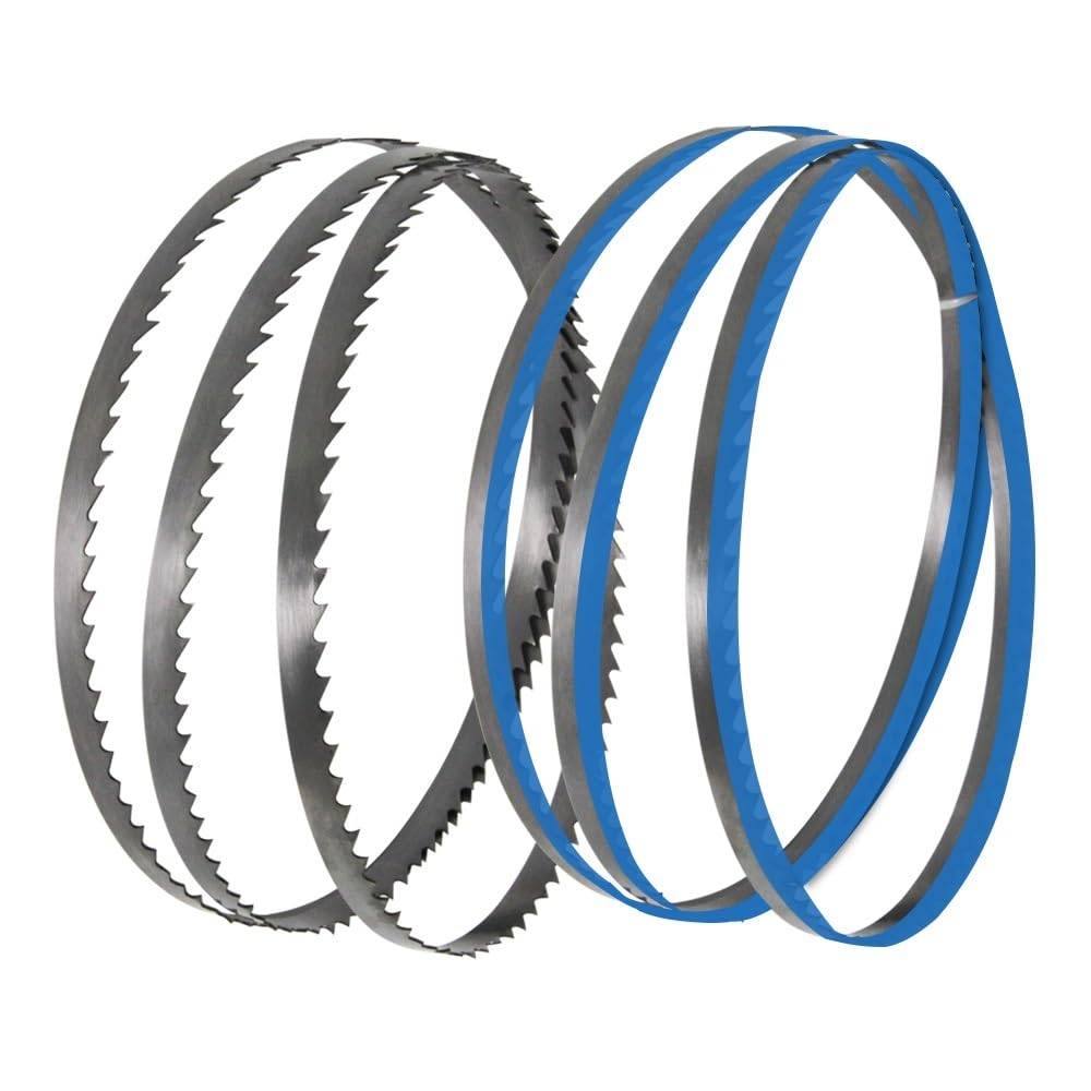 Brzeszczot do piły taśmowej, jakość premium, 2pcs Band Saw Blades 6TPI 1425mm 1425 x 10 x 0.65 mm Woodworking Tools for Nut0ol DeIta F0X Bandsaw