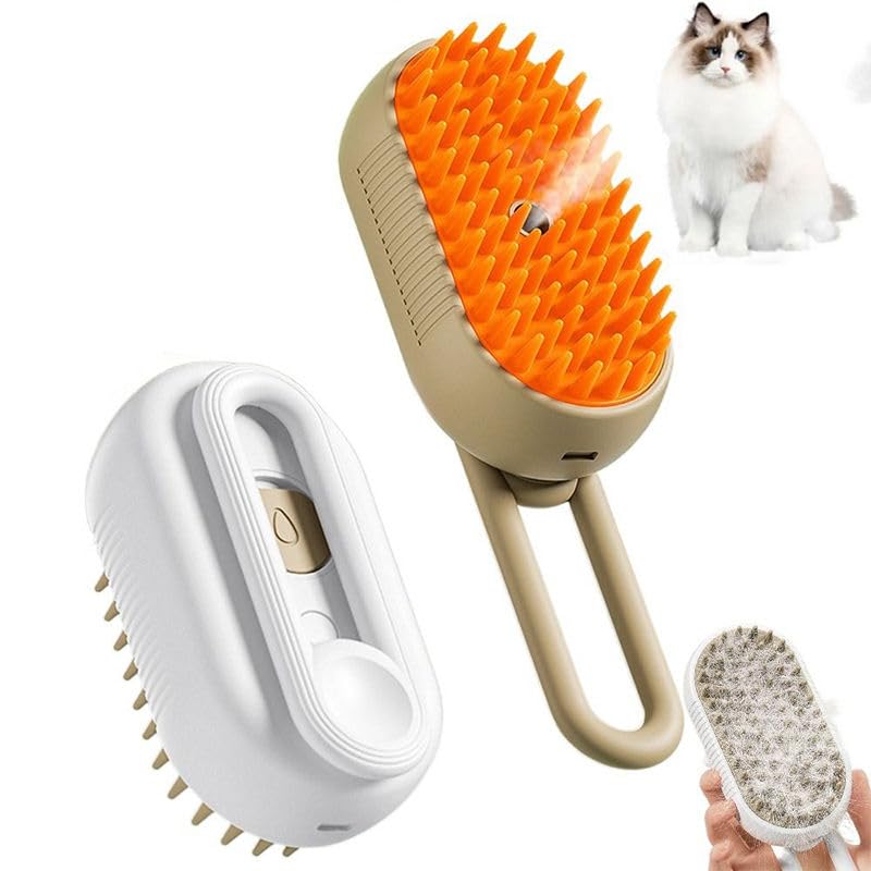 Happy Homes 3 in 1 cat steam bath brush, click one spray bath brush, Dog Grooming brush, pet hair cleaning brush, dog,cat hair comb for massaging, Rechargable pet hair removal comb for pets, portable foldable pet accessory ,pet antishedding brush,pet (B0CZSB4HPZ) Amazon Price History, Amazon Price Tracker