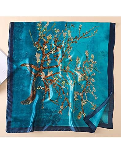 Image of Floral Printed Silk stole | silk Scarf for Women | stylish silk stole for women | Soft Lightweight Stole, Shawl & Neck Wrap | Scarf for Wedding, Party, Travel & Casual Wear