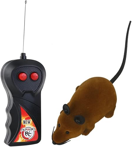 Miniatura 9 de ibasenice Felpa Brown Broma Electrónica Simulación Radio Control remoto de miedo Rc Dos ratones con Toy Conter Mini
