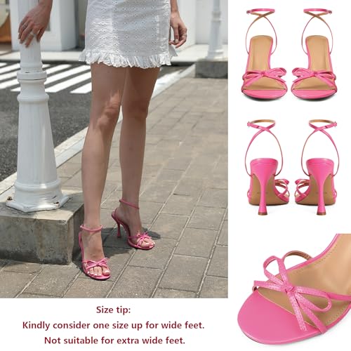 Image of iiimmu Women's Bow Heels 4 IN Stiletto Heeled Sandals for Women
