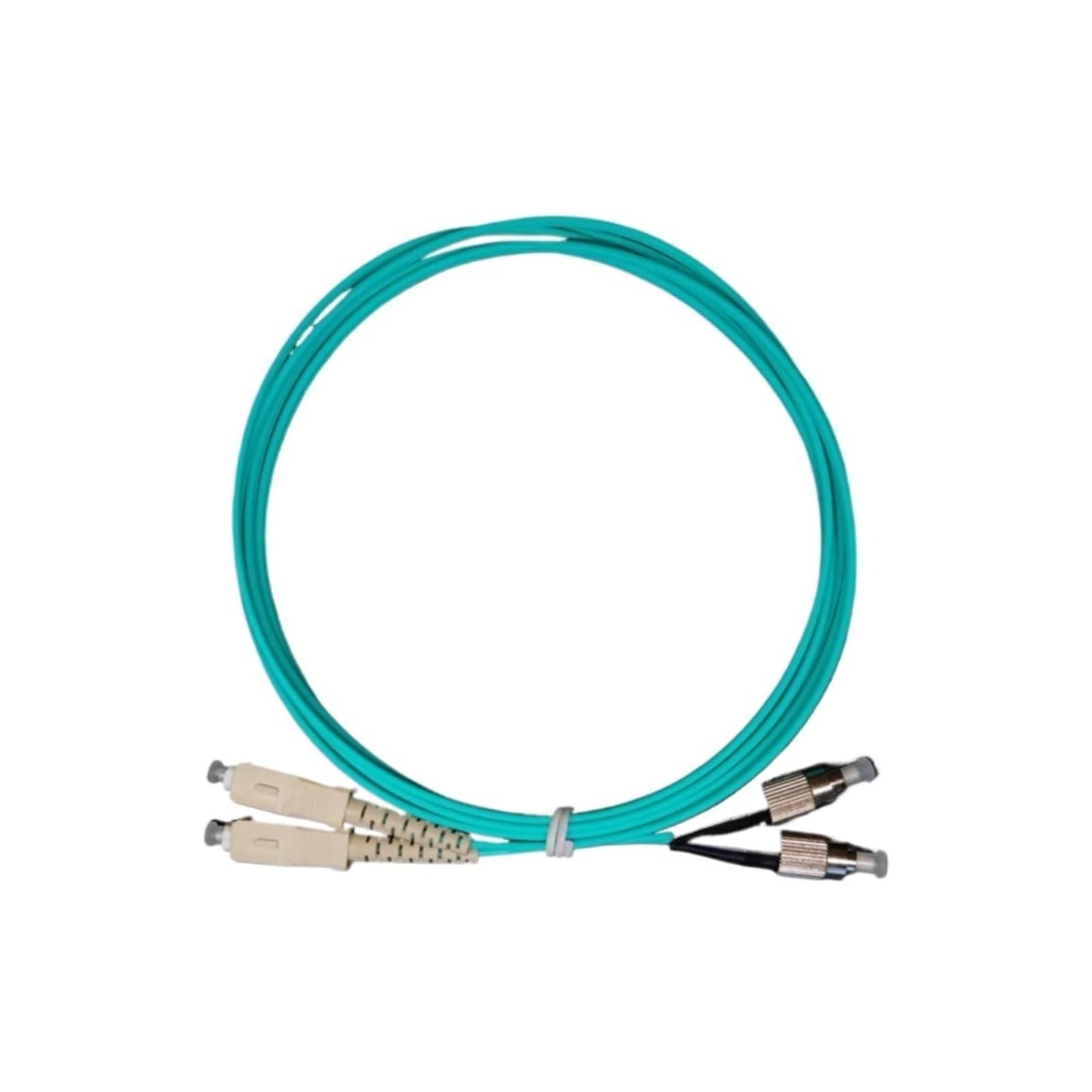 Câbles de raccordement à fibre optique SC-FC OM3 OM4 Duplex 1-100m (20m, 2pcs OM4)