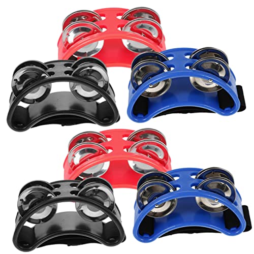 Abaodam 6pcs Foot Bell Metal Jingle Bell Percussion Instrument Accessory for Boys and Girls Adults Double Row Jingles Easy to Learn Comfortable Fit