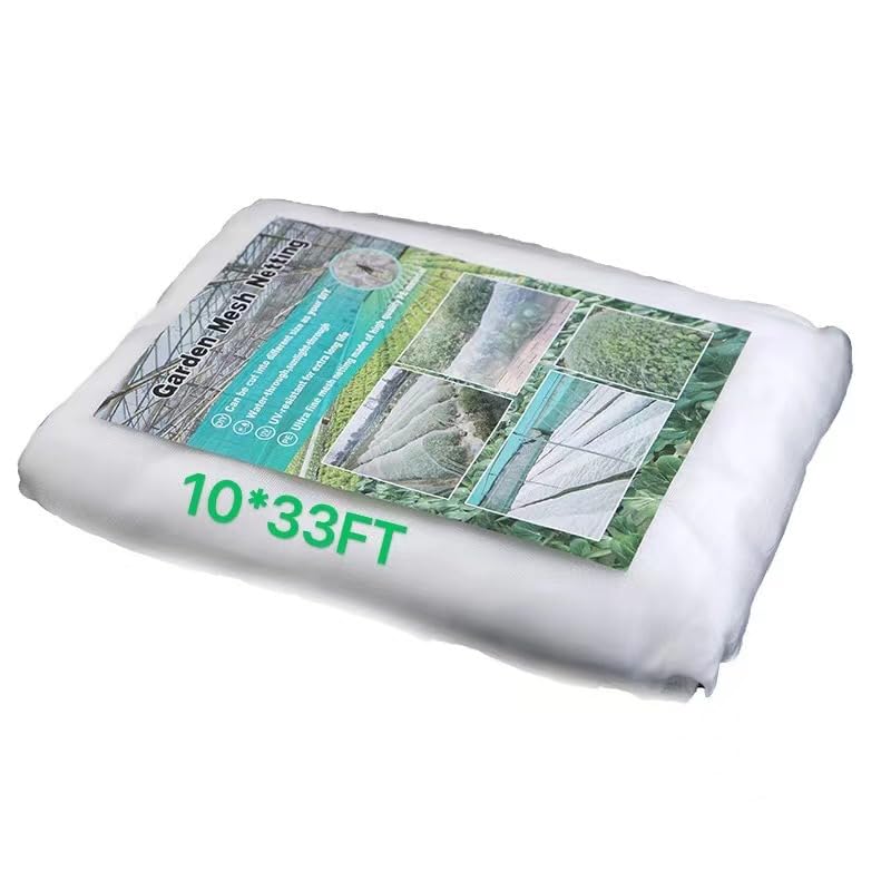 Garden Netting for Raised Beds, 10x33Ft Ultra Fine Mesh Netting Bird Netting for Garden,Tree Net for Cicadas,Mosquito Net ...