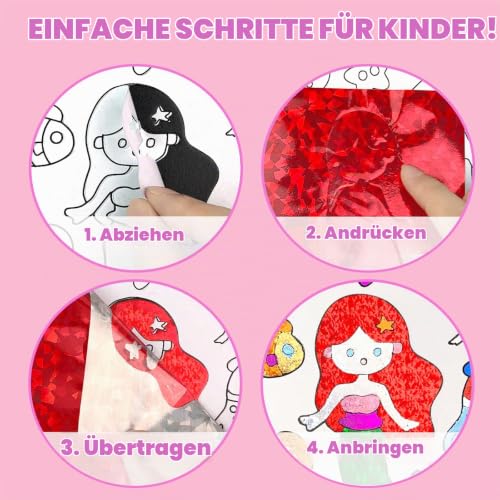 AJAZPER Kunst & Bastelaktivität, Folienspaß für Kinder, DIY Kreatives Aktivität Reisespielzeug, Bastelsets… – Ansicht 3