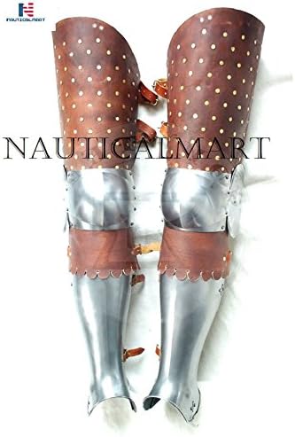Miniatura 4 de NauticalMart Armadura medieval gótica para piernas en la parte superior de las piernas, rodillas y Grebas