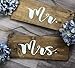 Produktbild Rummy Holz Hochzeitsschilder Rustikale Hochzeit Stuhlschilder Mr & Mrs Schilder Hochzeit Dekoration Rustikale Schilder für Hochzeit