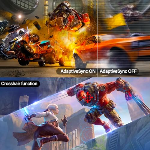 Gawfolk UltraWide Monitor 34 Zoll IPS, Gaming PC Bildschirm 120Hz DFHD(2560×1080P), 21:9 Rahmenloses Computerbildschirm mit FreeSync, HDMI, DisplayPort, VESA 75 * 75mm, Schwarz